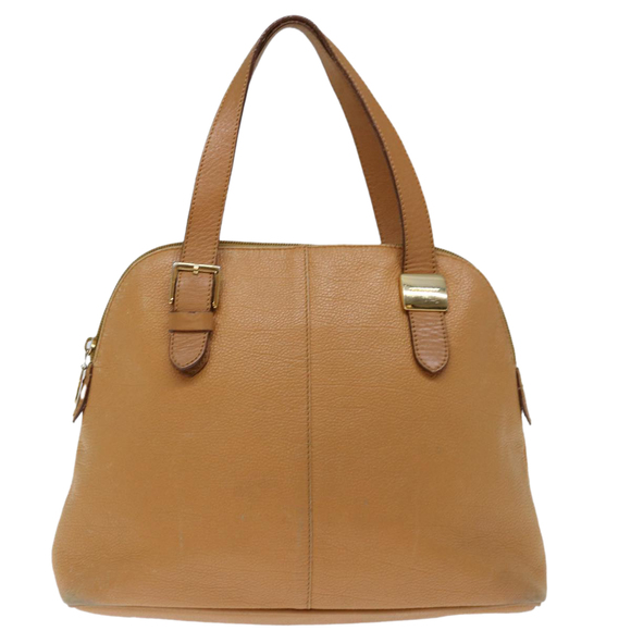 BURBERRY Hand Bag Leather Beige Auth ti1623 - Picture 1 of 16